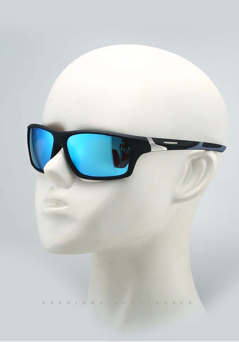 KAROS Mode Sport Sonnenbrille Polarisierte UV-Schutz Personalisierte Brille Runder Rahmen Herren Und Damen UV400 Brillen YZ2012 – Detail 3