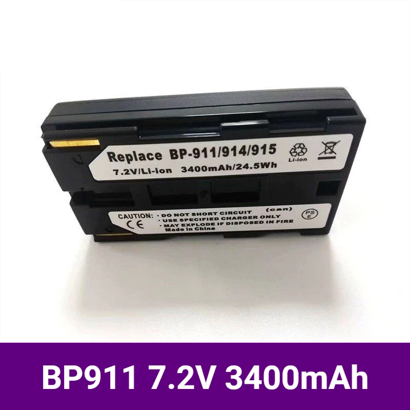 7.2V 3400mAh BP911 新品カメラバッテリー、PHASE ONE P25 P30 P40 P45用