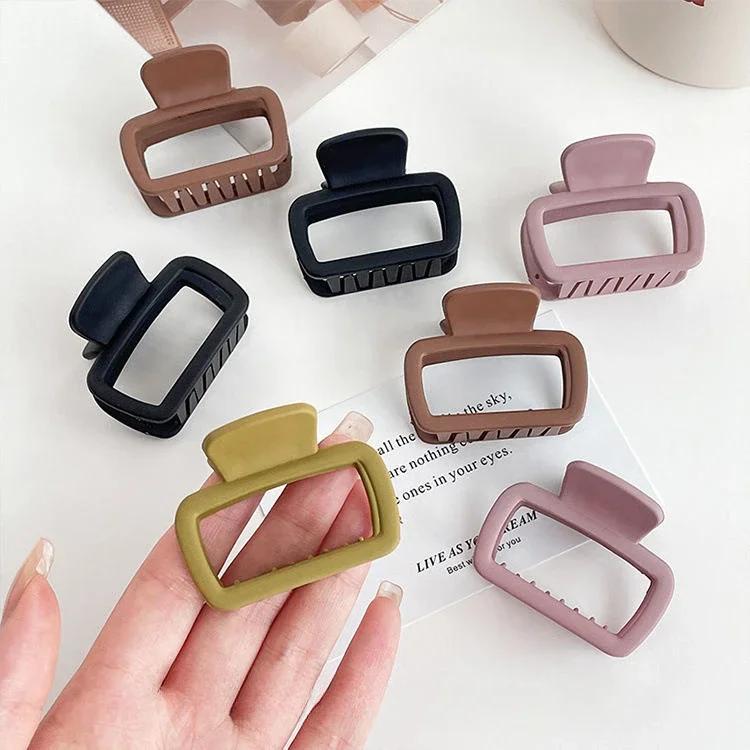 4pcs Women's Square Lightweight Hair Claw Clip Set