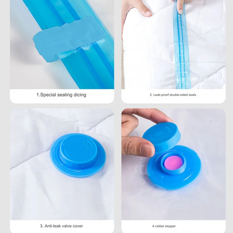 High Capacity Vacuum Bag Package Compressed Organizer For Clothes Space Saving Seal Bags Foldable Storage Bag