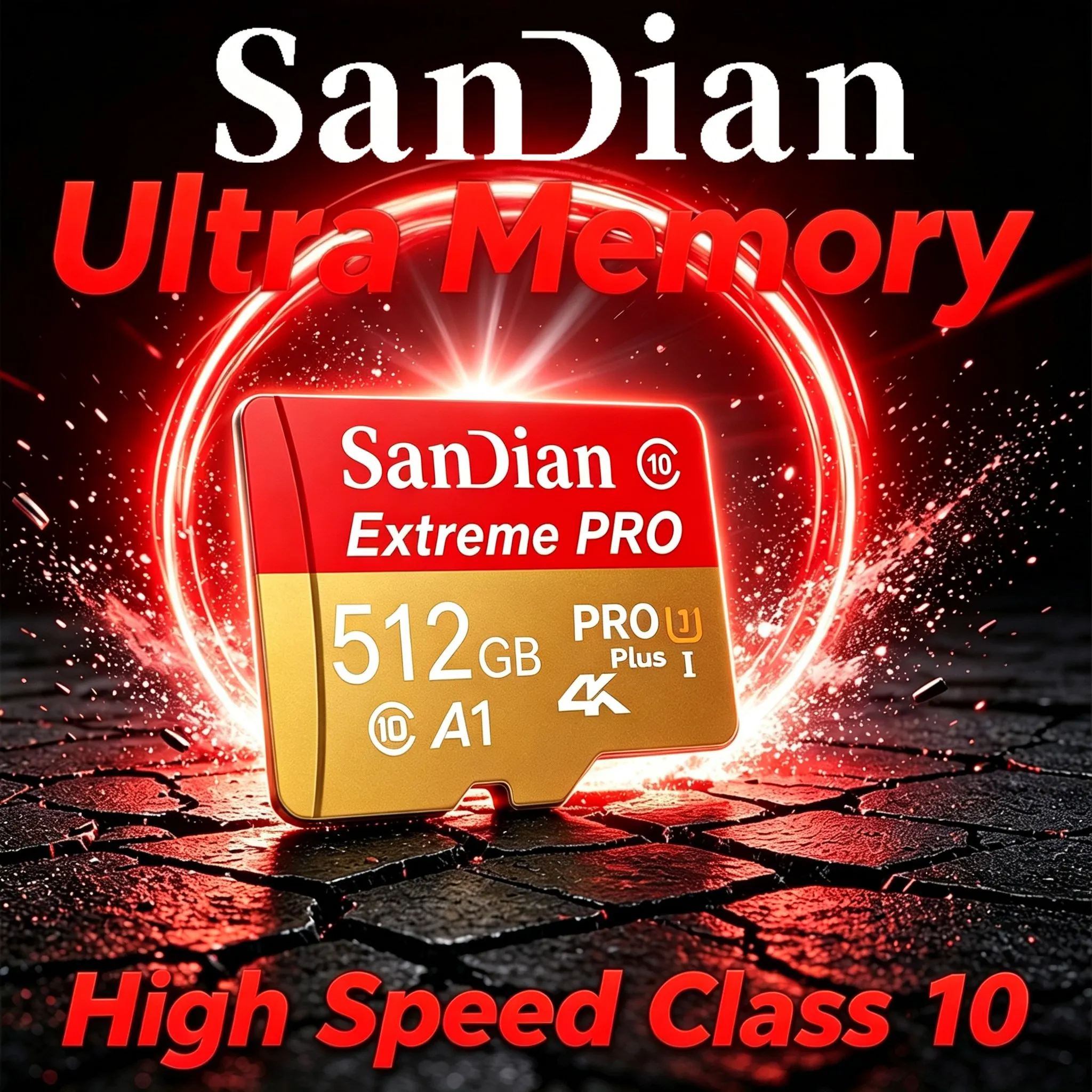 64GB 512GB 32GB Robust Memory Card Micro TF SD Card SD Cards TF Cards U3 C10 for Body Camera/Drone/Tablet/Router/VR Headset