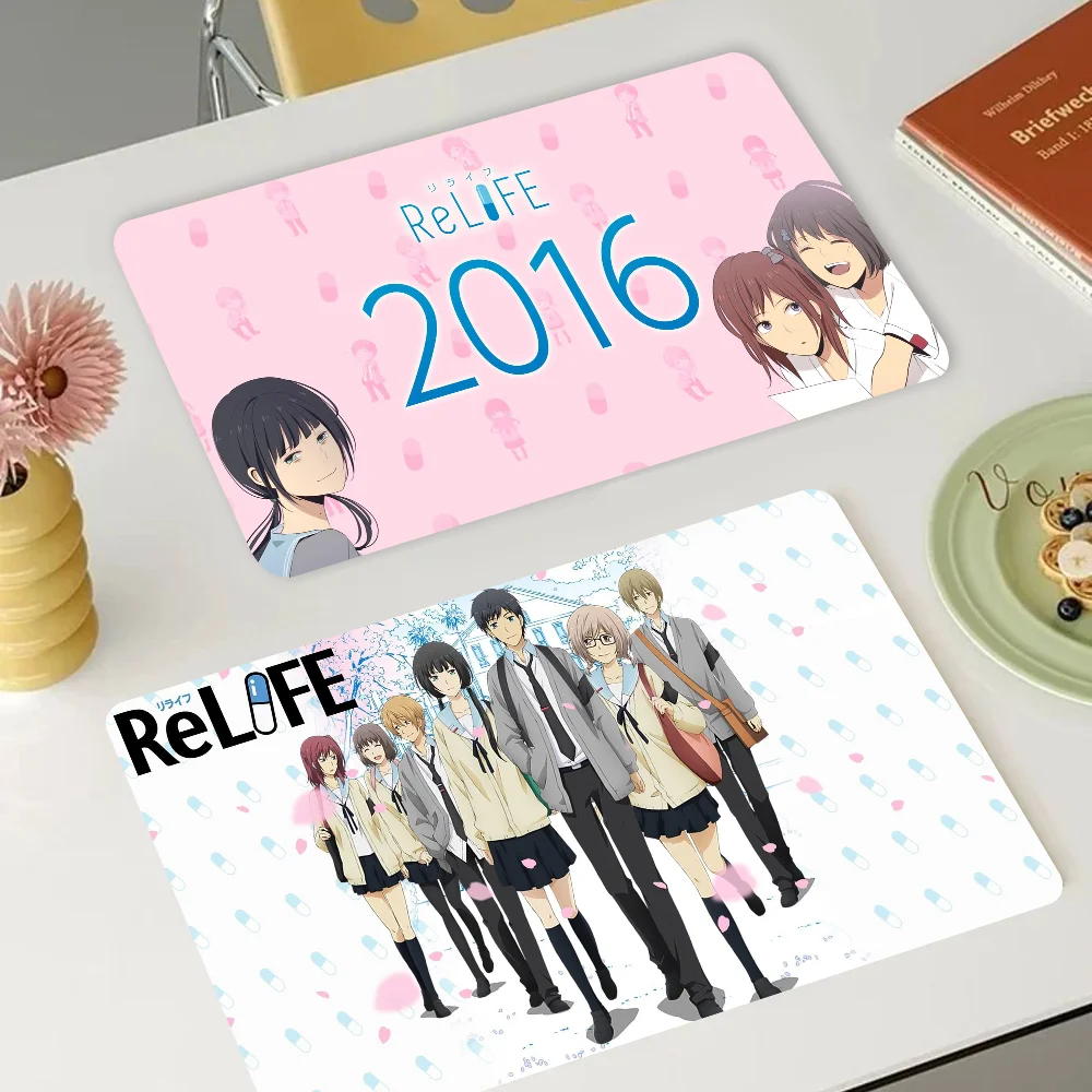 Anime ReLIFE Exquisite Kitchen Drain Pad Super Absorbent Dinnerware Placemat Desktop Decor Pads Drying Rug Bathroom Mat