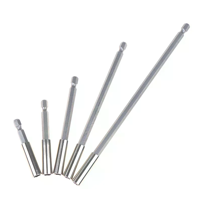 

Quick Change Hex Shank Adapter Set - Magnetic Cordless Bit Holder Extension 60-200mm For Power Drill Impact Driver Accessories