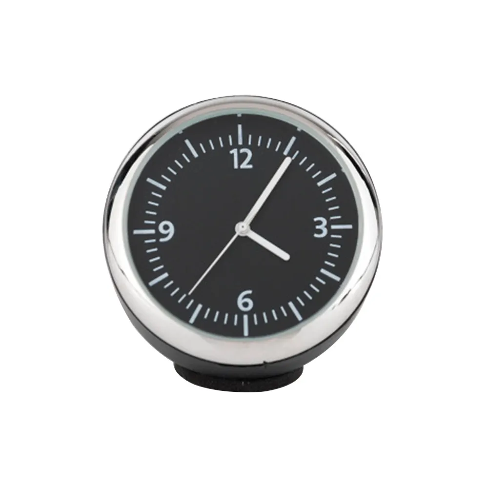Luminous Mechanical Car Humidity Meter Dashboard Clock Mini Vehicle Clock Backlit Waterproof Metal Car Thermometer Dashboard