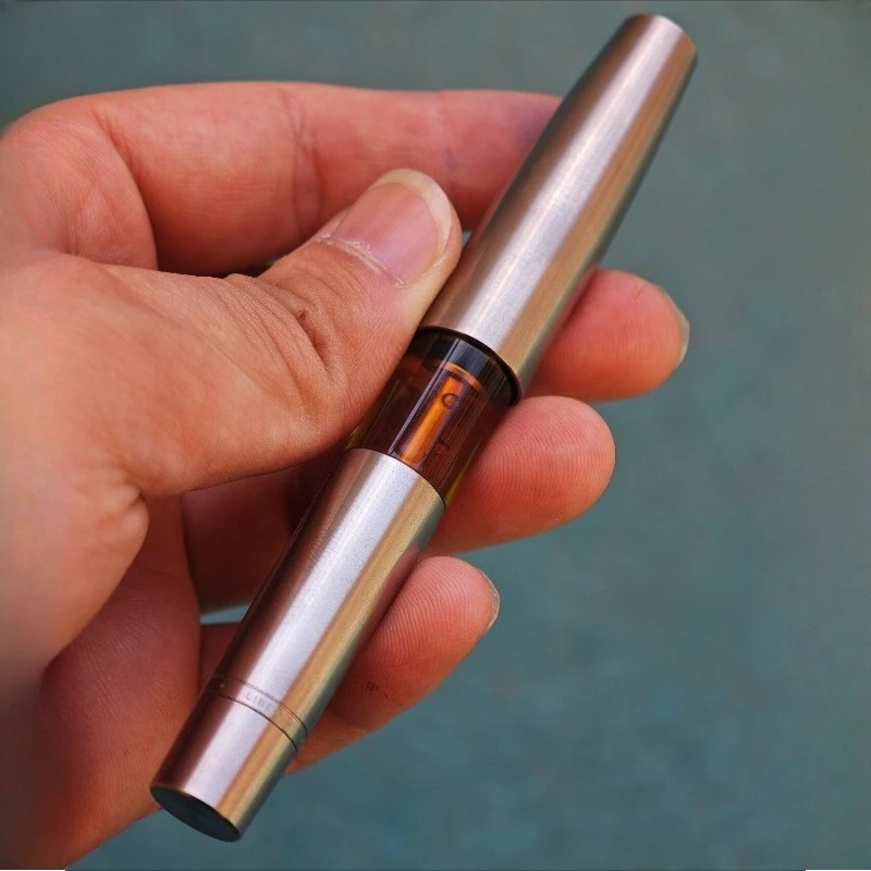 Full Titanium Fountain Pen Business Signature Writing Grade 5 Ti Blade F 0.5 Nib Luxury Gift Box Office Stationery for Men Women