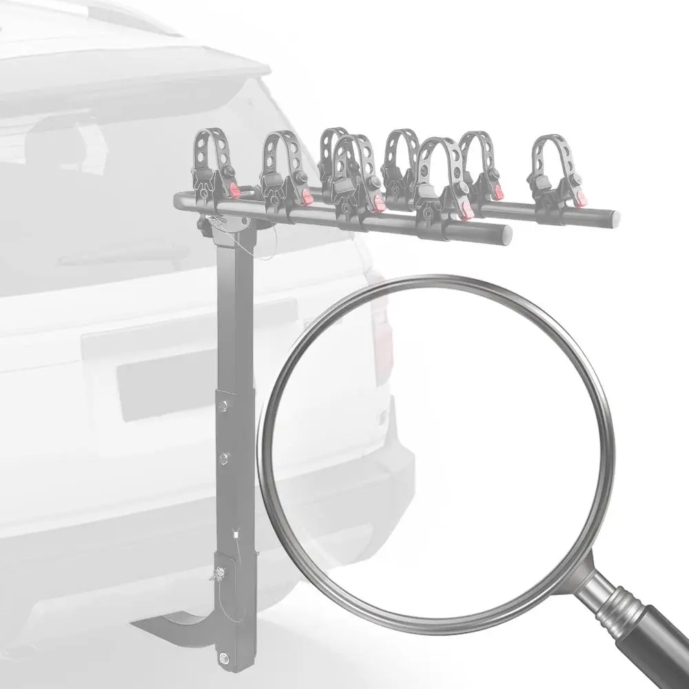 

Hitch Mount Bike Rack Foldable Bike Carrier Rack Bicycle Carrier for Cars Trucks SUVs and Minivans