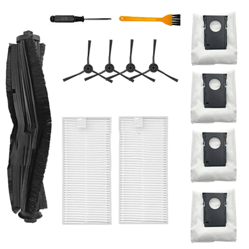 A74G-para Eureka J20 para Midea W20/W20 Pro accesorios de Robot aspirador: Cepillo Lateral principal filtro HEPA bolsa de polvo limpiador combinado