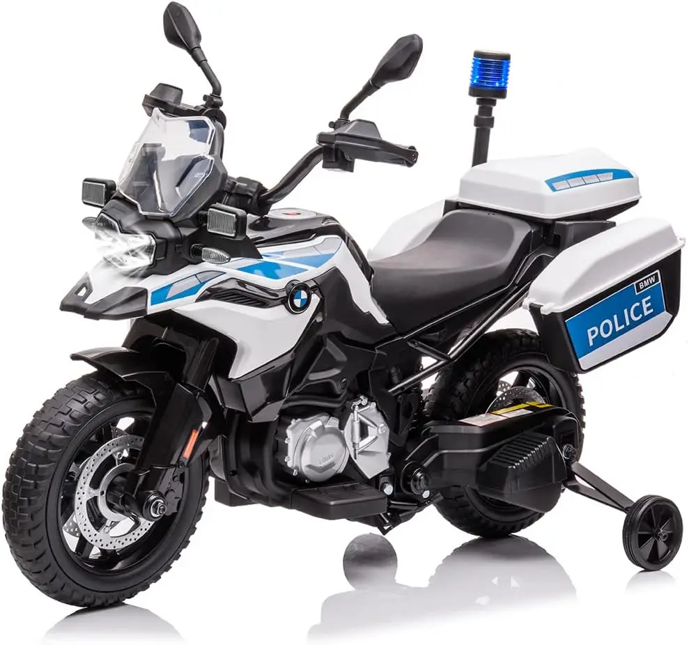 12V Licensed BMW Police Motorbike, Ride-On Motorcycle for Kids – Electric Powered with Realistic Police Design