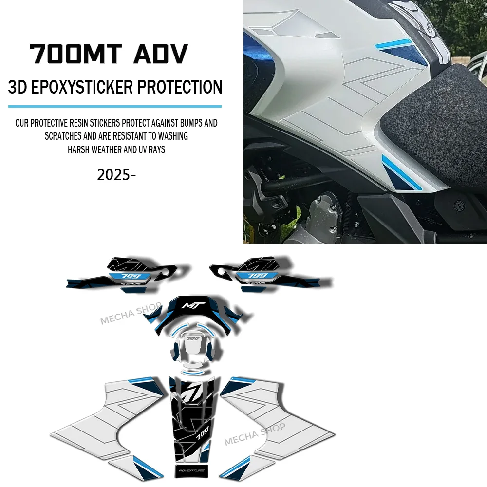 

Для CFmoto 700 MT Adventure 2025 3D наклейка из эпоксидной смолы защитный комплект аксессуары для мотоциклов