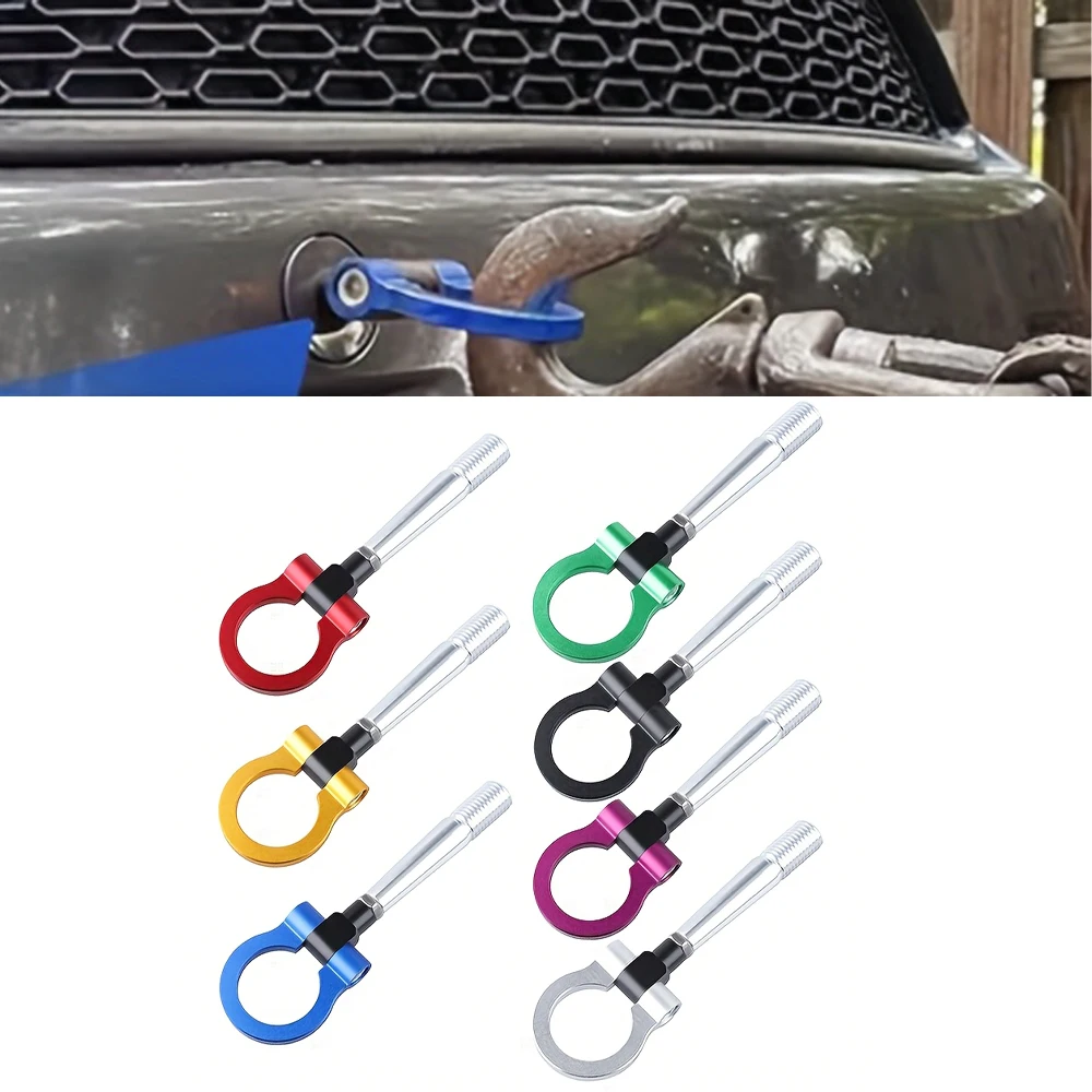Car Tow Hook Ring Bar Front Rear Bumper Mounting Automotive Accessories For Mitsubishi Lancer EVO X 10 2008-2016 Replacement
