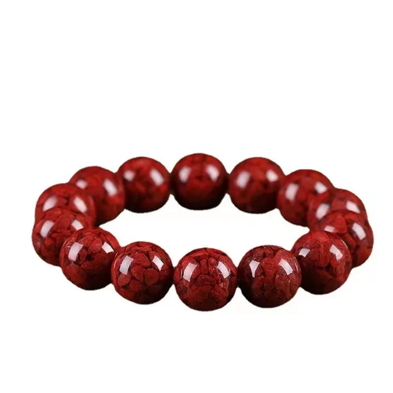 Raw ore crystal sand bracelet cinnabar high content