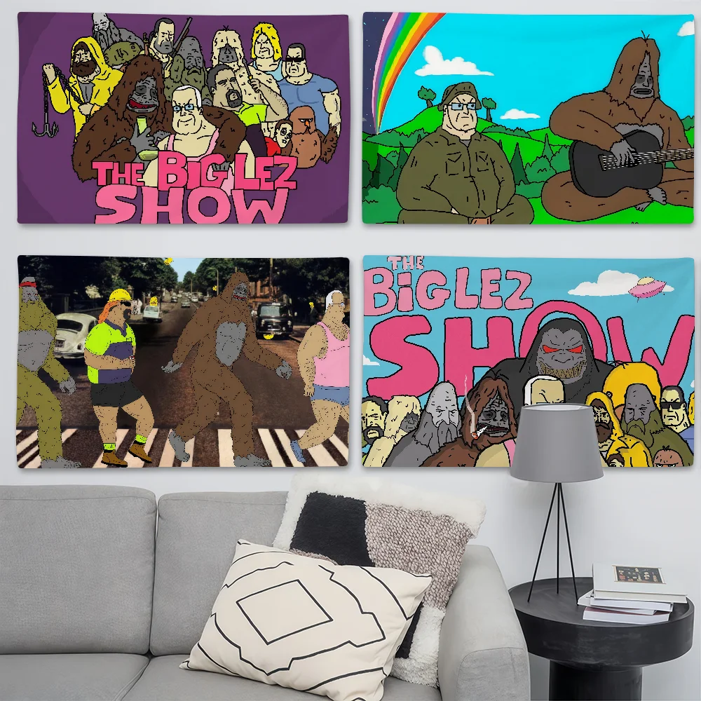 The B-Big Lez S-Show Cartoon Funy Flag Suitable For Birthday
