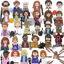 Terrible Movie Upside Down Dustin Mike Lucas Will Eleven Model Building Blocks Enlighten Action Figure Bricks Toys For Children