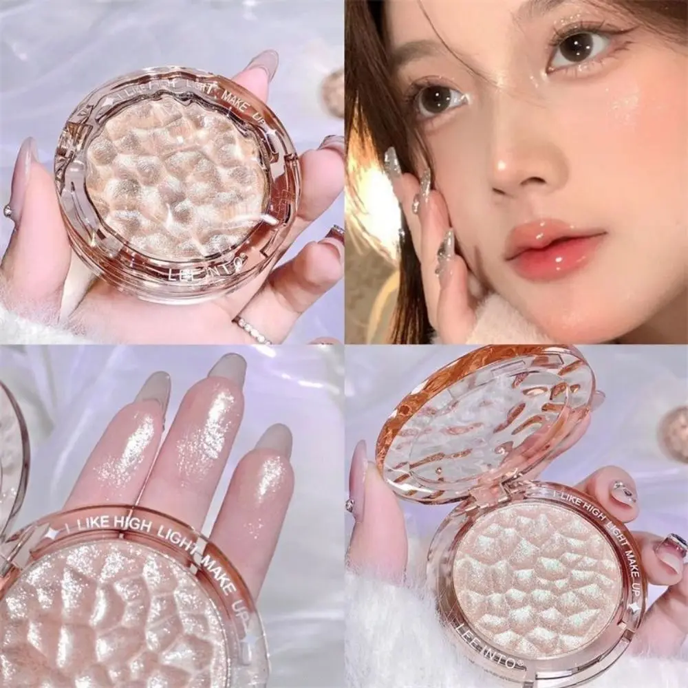 Crystal Bright Shining Eyeshadow Palette Powder Pearl High Gloss Highlighter Powder Eye Makeup Brighten