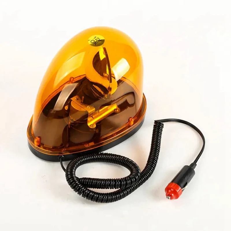 12V Snail-Type Rotating Car Alarm Lights Warning Light Ceiling Light Strobe Light Universal For Automobiles