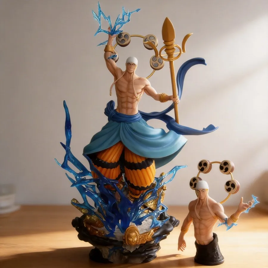 

One Piece Enel Thunder God Two Forms GK Anime Model Extra Large Collectible Figure for Fans 45cm