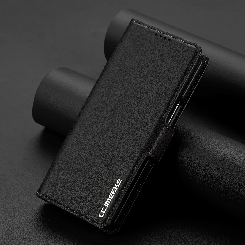 Magnetic Flip Leather Phone Cover For Samsung Galaxy Z Fold6/Z Fold 5 Built-in Wallet Card With Pen Slot(Excluding Pen)