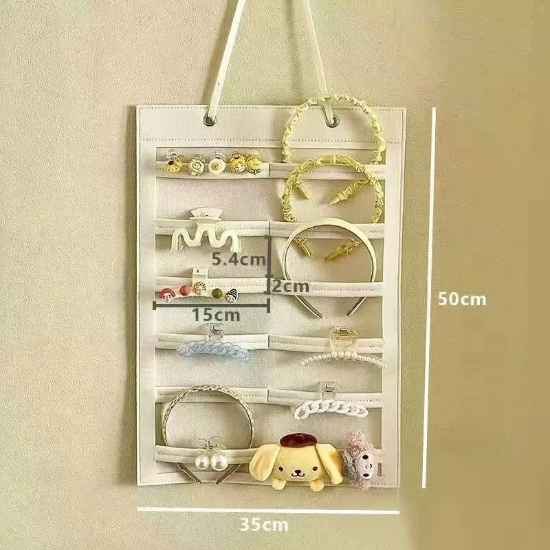 Organizer zum Aufhängen von Haarschmuck, 1-teilig, Wanddekoration für Haarschleifen, Haarspangen, Haargummis, Brillen, Aufbewahrungstasche – Detail 1