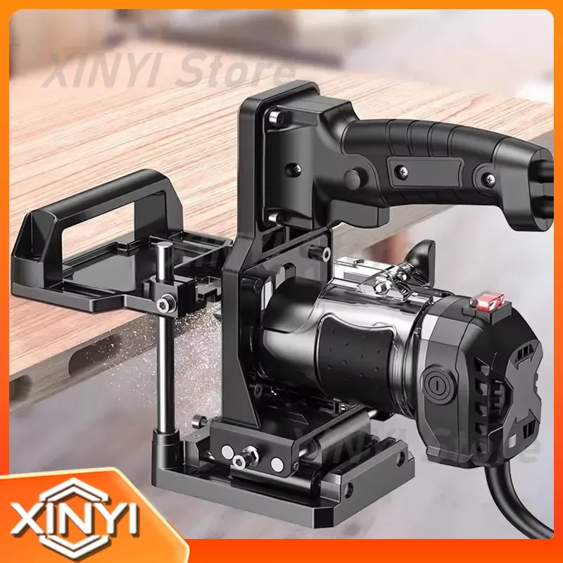 Slotting Machine Bracket for Woodworking Tools Two in One Connector Positioning Drilling and Slotting Tool Mold for Trimming