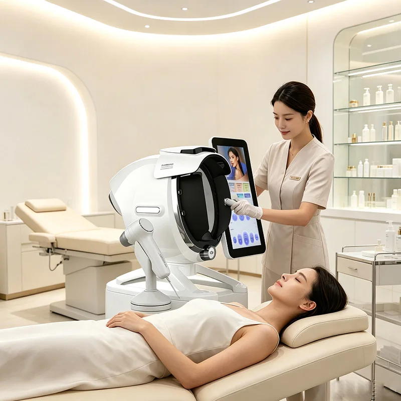 K56 Skin Analyzer Machine High Definition Pixels Whole Facial Scanning Skin Analyzer Hair scalp test AI Intelligent Instrument