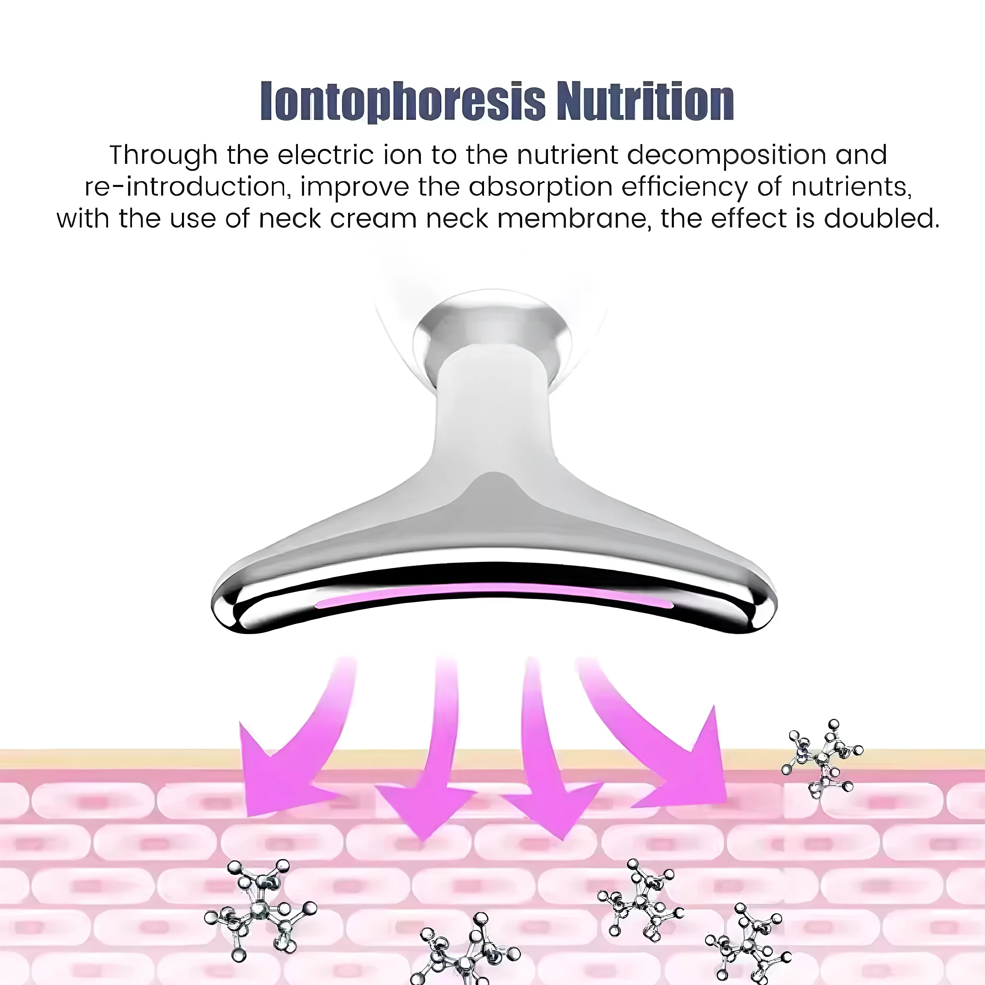 Specjalny przyrząd do pielęgnacji szyi, masażer do zmarszczek na szyi, 7-kolorowy importowany instrument, wibracyjny przyrząd kosmetyczny, narzędzie do liftingu twarzy V-Face.