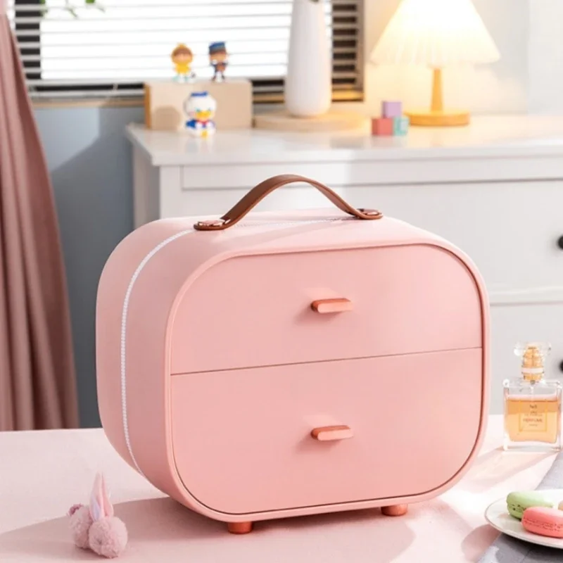 Jewelry Organizer Box With Handle Jewel Jewellery Storage Case Travel Storage Bag For Rings Earrings Necklaces Plastic Container