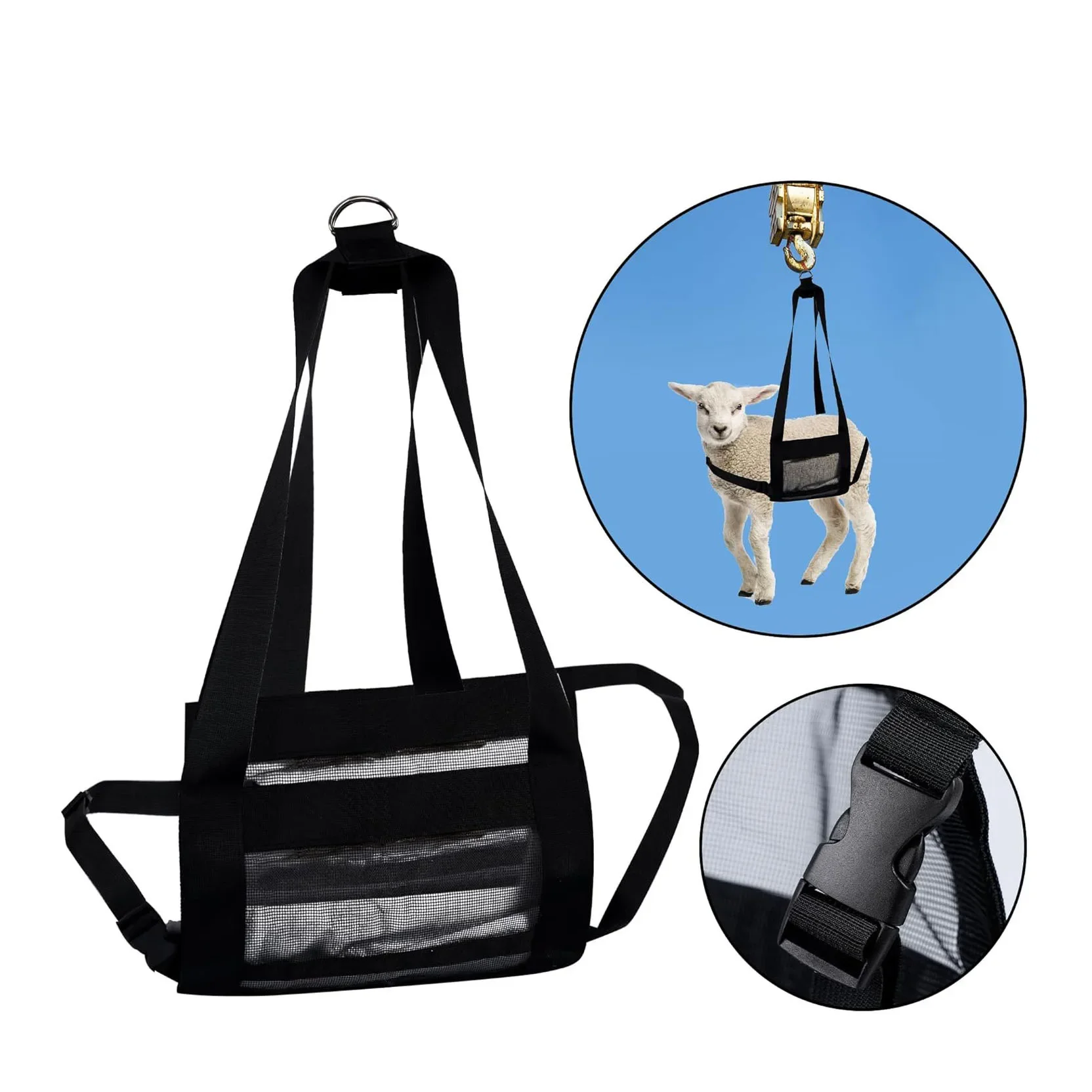 

1 Pc Goat Weighing Sling Calf Weighing Bag Calf Scale Sling Small Animal Physical Examination Livestock Sling Weighing Device