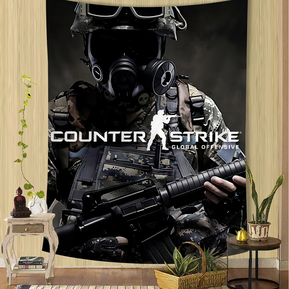 Counter-Strike CS 2 Hippie Wall Hanging Tapestries Bohemian Wall Tapestries Mandala INS Home Decor