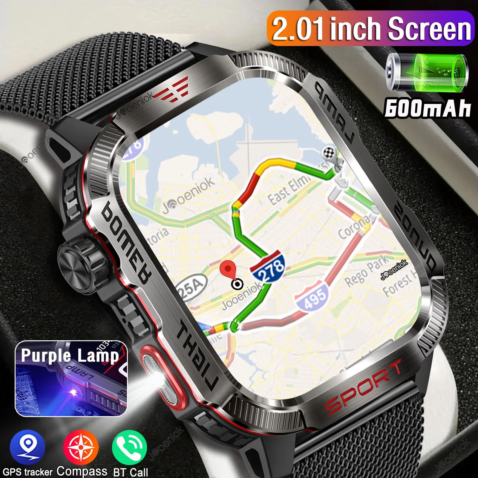 

Смарт-часы Xiaomi мужские с GPS-треком, 600 мАч