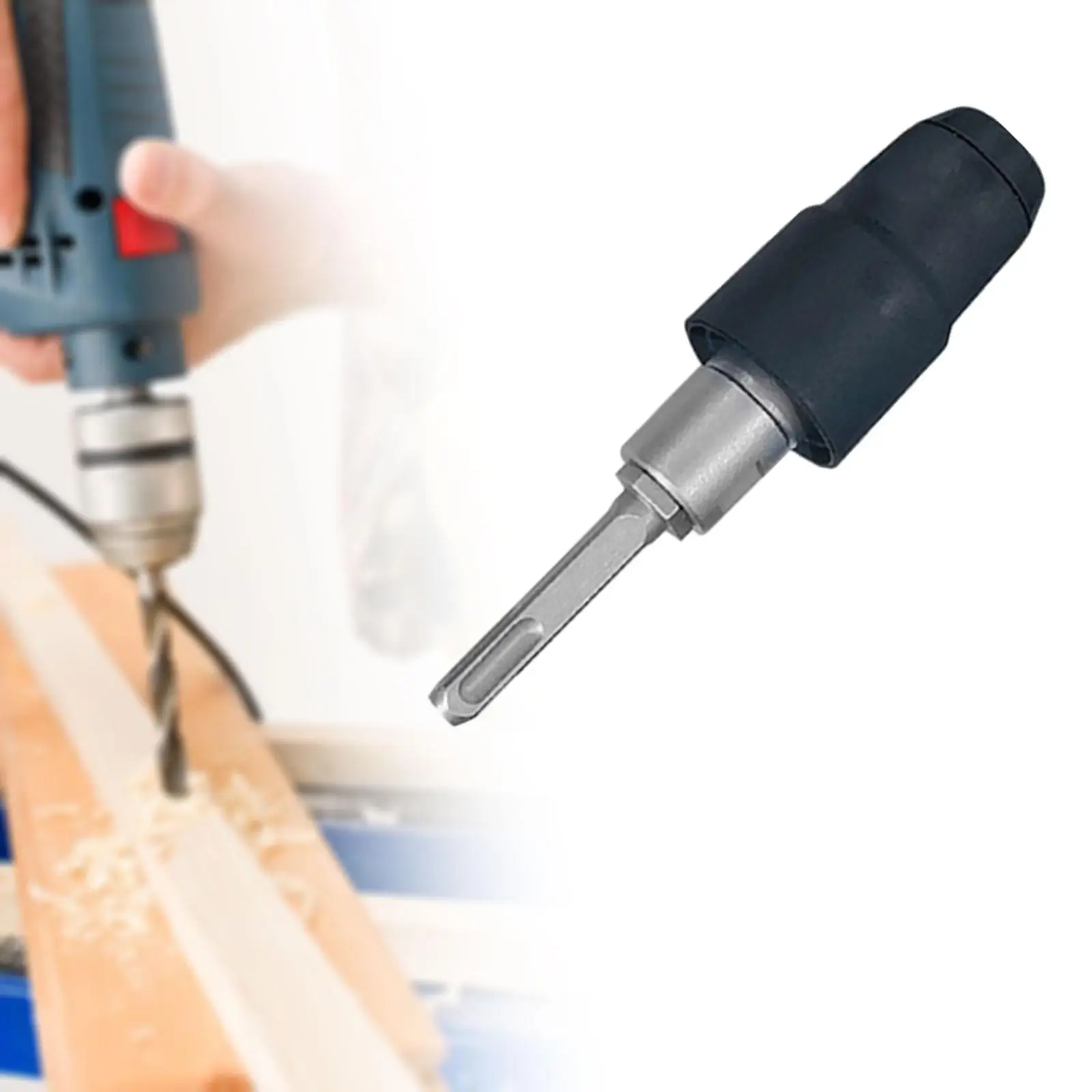 

Chuck Adapter Round Handle Hammer Drill Converter Replacement DIY Wall Drill Adapter Extension Impact onnector