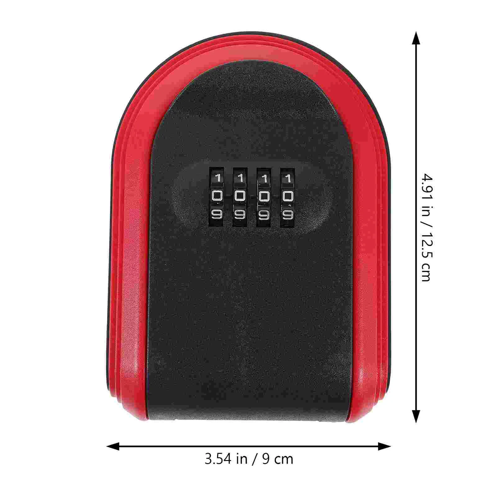 Security Lock Key Box Password Door Wall Mounted Safe (Black) 1pc Small Locks Hider Outdoor Plastic Holder for outside