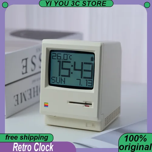 2025 nuevo reloj Retro, reloj despertador creativo, específico para estudiantes, artefacto de despertador, maclock electrónico masculino de escritorio nostálgico