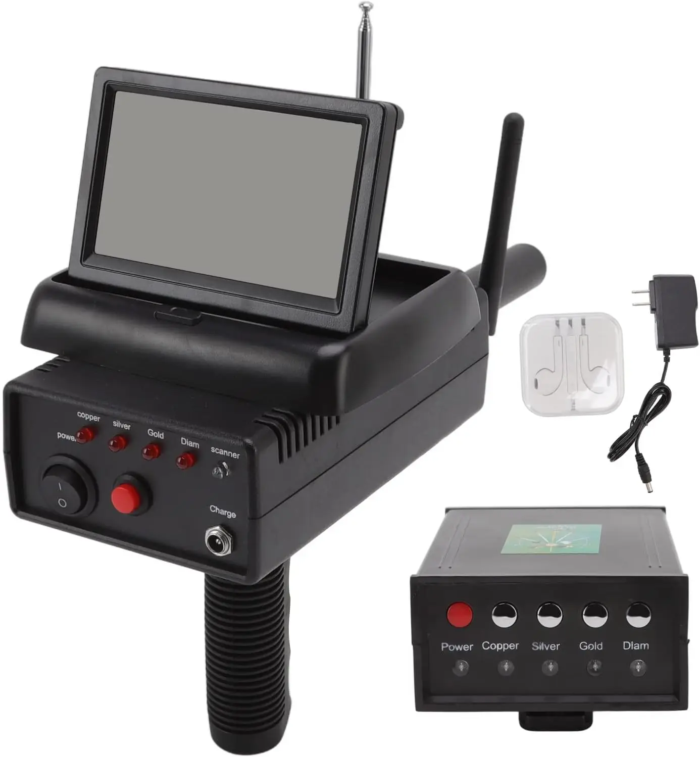 Metal Detector for Adults, 1200M Range 25M Depth Professional Underground Metal Detector