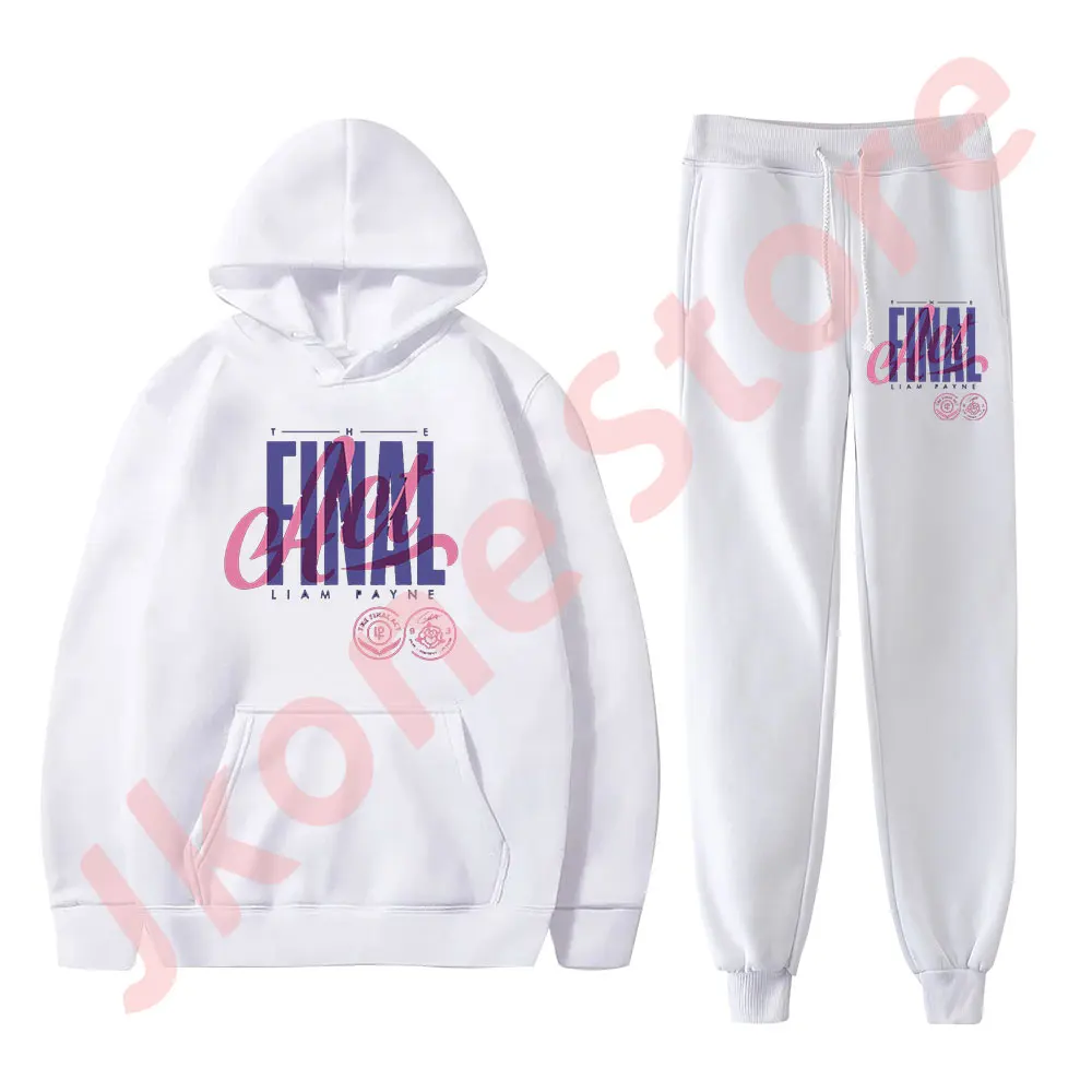 Liam Payne The Final Act Hoodies Jogger Pants Set Cosplay Women Men Fashion Streetwear Sweatshirts