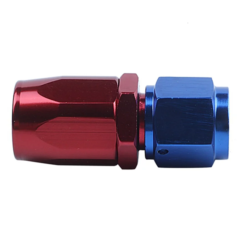 2 Pcs STRAIGHT Turbo Oil Feed Hose Fitting:AN6 8Mm