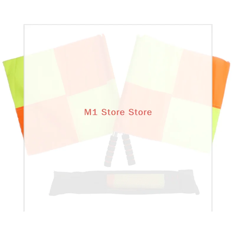 

Набор из 2 флагов футбольного судьи для матчей, флаги судей-линейменов, оборудование для судей, Европа