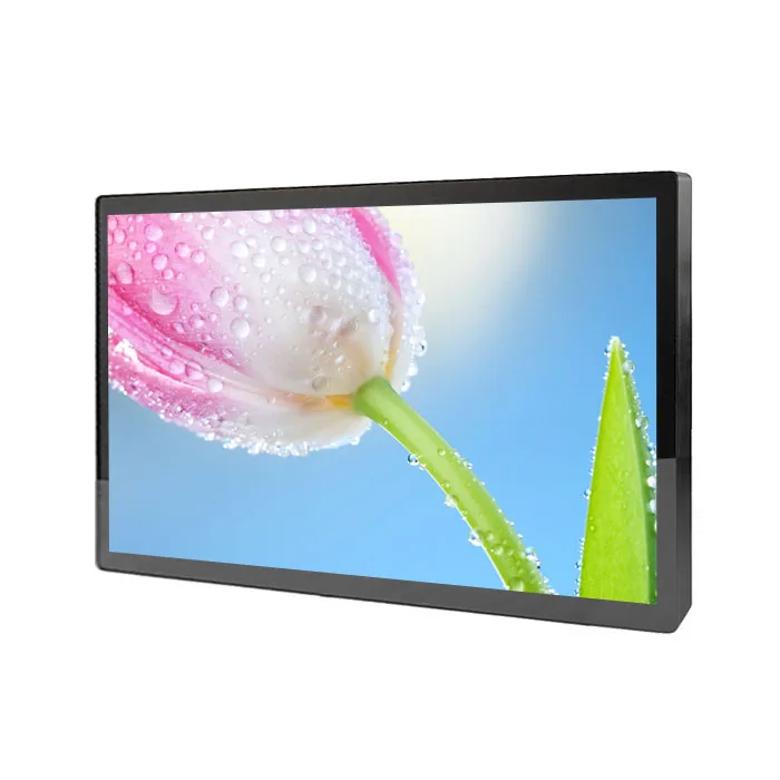 

metal case 27 inch 1920x1080 smooth capacitive touch screen monitor for commercial display/advertising