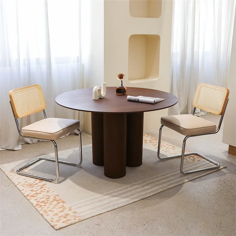

Set of 2 Velvet Rattan Accent Chairs-Mid Century Breuer Design with Chrome Legs