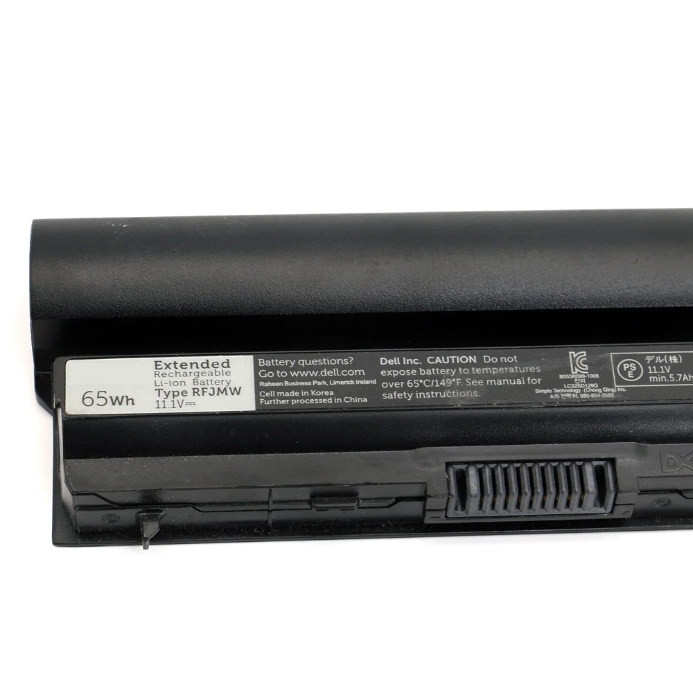 Genuine 11.1V 60Wh Original RFJMW Laptop Battery for Dell Latitude E6120 E6220 E6230 E6320 E6330 E6430S 11HYV 3W2YX 5X317