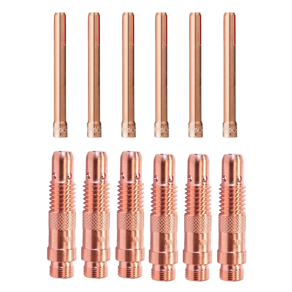 

Welding Torch Accessory Set Twelve Copper Collet Bodies Suitable for Multiple For WPA and PTA Model Compatibility
