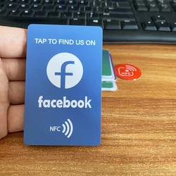 FC-Tap-Karte Facebook Social Media NFC-fähige Google-Rezensionskarten steigern Ihr Geschäft