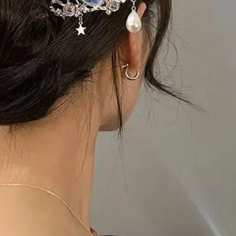 دبابيس شعر على الطراز الصيني العتيق عصي شعر مصنوعة يدويًا للنساء والفتيات شوكة شعر رائعة إكسسوارات شعر متعددة الاستخدامات هدايا #1