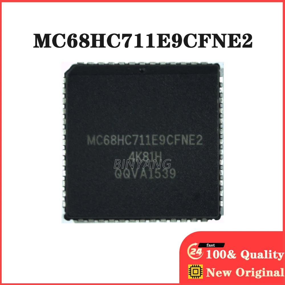 New Original Stock IC Electronic Components 2pieces MC68HC711E9CFNE2  MC68HC711E9 PLCC52