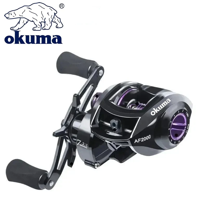 Imagem -03 - Okuma Series Fishing Reel Baitcasting Roda Casting Reel Ultra Light 7.2.1 Relação de Engrenagens Profissional Novo