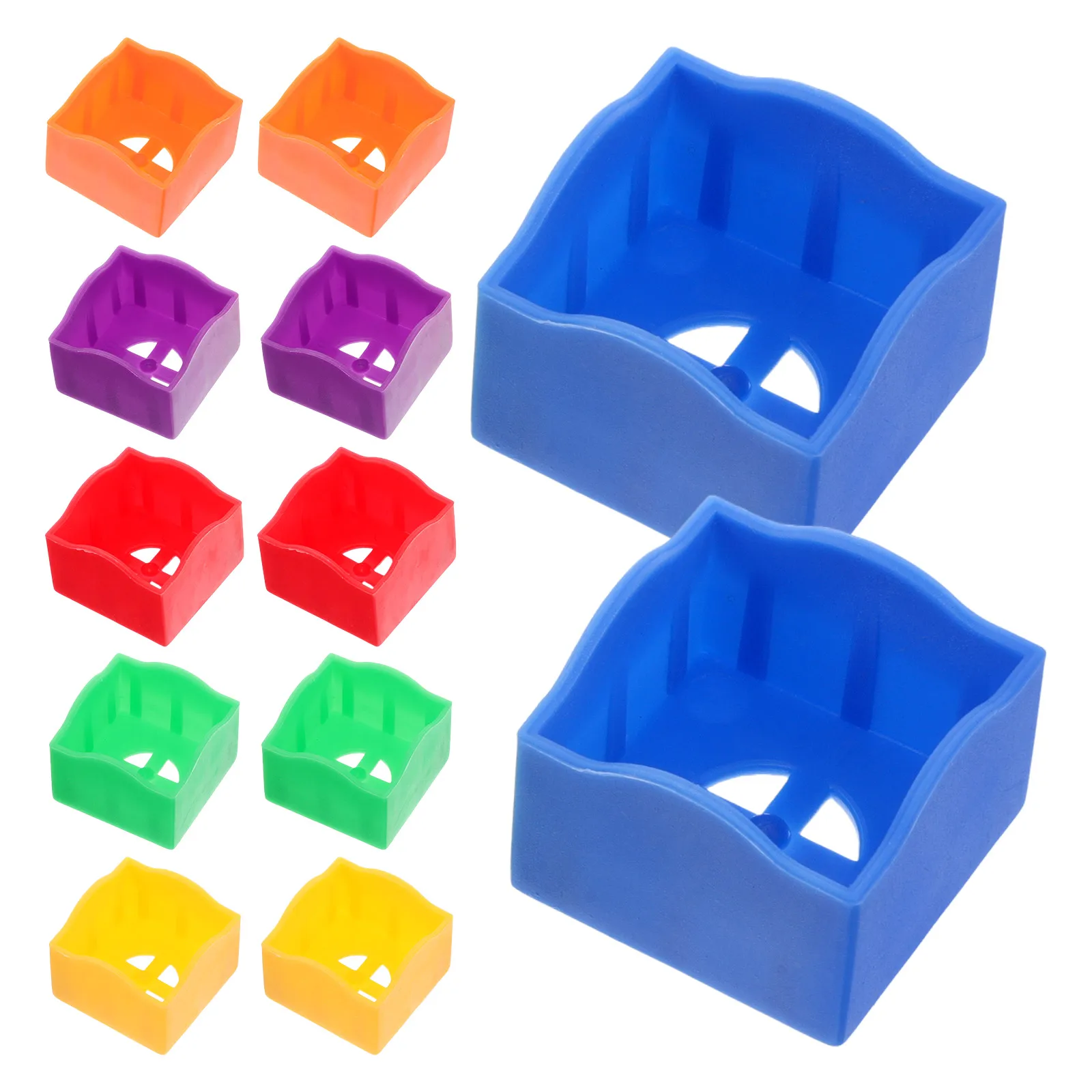 

12 pcs Plastic Holder Portable Cue Case Mini Storage For Billiard Pool Table Accessories Lightweight Durable Easy Use Snooker