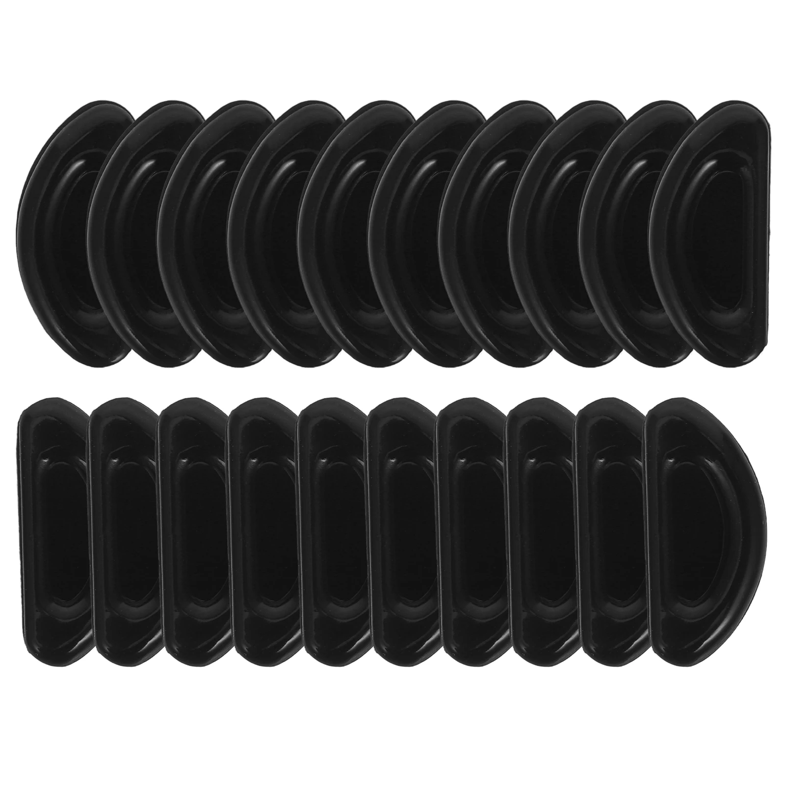 

10 Pairs White Nose Pads for Glasses Soft Silicone Adhesive Eyeglass Repair Kit Compatibility Sunglasses Labor Protection