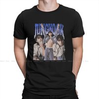 Jungkook JK Man's TShirt Jungkook Crewneck Tops Fabric T Shirt Funny High Quality Birthday Gifts