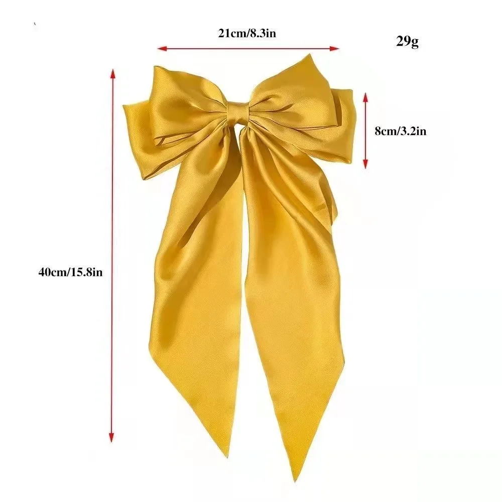 Big Bow Barrettes For Women Black Red Party Hairpin Hot Girl Holiday Styling Hair Clip Clmps Fashion Hair Accessories Gift
