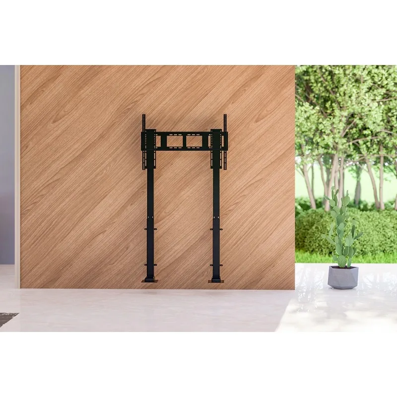 Dual Motor Remote Control Motorized TV Floor Stand Electric Double Column TV Lift
