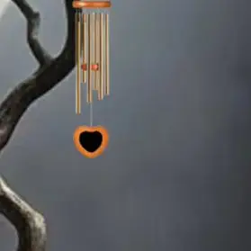 Melodious Deep Tone 6 Aluminum Tubes Wind Chime 26 Inch Gold Gift- For Family Friends Weatherproof Outdoor Garden Decor